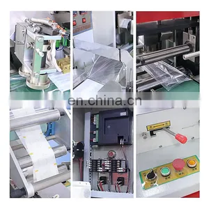 Manufacturer Candy Type Filling Beneath Feeding Cutlery Automatic Packing Horizontal Face Mask Pillow Packaging Machine thumbnail-5