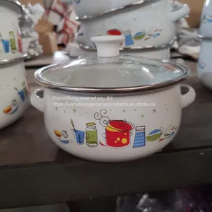 Bule Enamel Cookware/enamel Casserole Sets With Enamel Lid Wholesale thumbnail-4