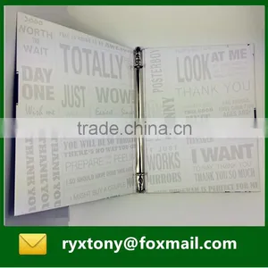 Paper Cardboard Material Custom Printing Ring Binder thumbnail-5