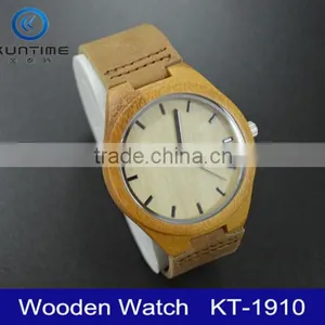 Factory Sale Leather Wooden Watch Bulk Buy From China thumbnail-2