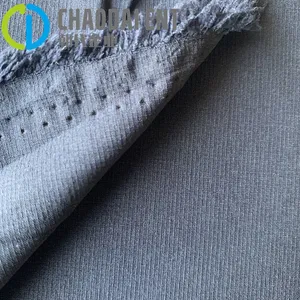 GRS Woven Dyed One-line Grid 84%RPET+16%sp 4-way Stretch Fabric for Outdoor Hiking Clothing & Bags thumbnail-2