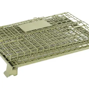 Storage Stacking Metal Wire Pallet Box , Wire Mesh Foldable Storage Box Stillage thumbnail-3