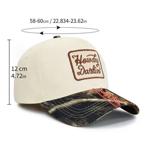 Cap and Hats Wholesale Premium 100% Cotton Baseball Caps Two Tone Available With High-Quality Embroidery Logo thumbnail-1