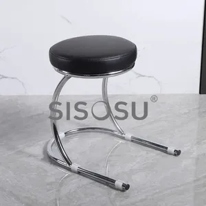 WU17ROUND CHROME STOOL (STABLE) thumbnail-1