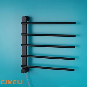 Bathroom Electric Heated Towel Rack, Towel Warmer for Bathroom, Wall Mounted Stainless Steel,4 Colours thumbnail-4