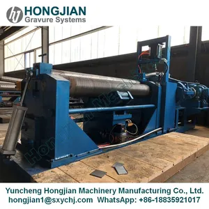 Steel Plate Rolling Machine Bending Machine for Gravure Cylinder Steel Base Shell Cylinder thumbnail-2