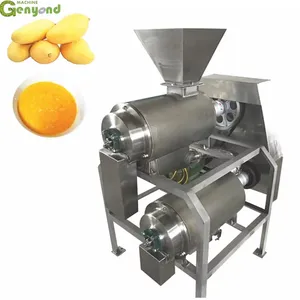Industrial Vegetable Pulper Orange Lemon Strawberry Grape Cherry Tomato Mango Fruit Juice Making Pulping Processing Machine thumbnail-5