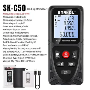 SK-C120 Laser Distance Meter for Electrical Installation and Cable Length Measurement thumbnail-2
