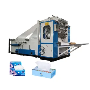 Fully Automatic High-speed PLC-controlled V-Folding Embossing Facial Tissue Machine Production Line With Engine & Gear thumbnail-4