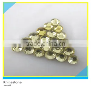 Hot Sale Loose Iron on Rhinestone For Bags Champagne Round thumbnail-4