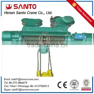 Customized CD1 Model Micro Electric Rope Hoist With Electric Trolley thumbnail-1