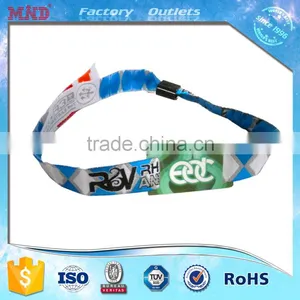 MDC483 Custom NFC Polyester Bracelet Rfid Fabric Woven Wristband for Event Quality Choice thumbnail-6