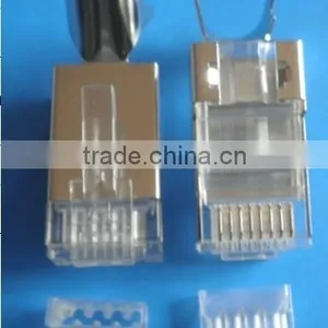 CAT 7 RJ45 Plug 8P8C Shielded thumbnail-1