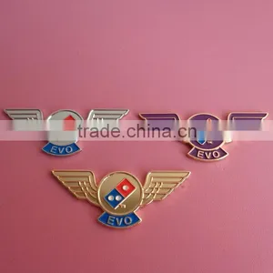 EVO Full Wings Shaped Dice Logo Metal Badges thumbnail-1