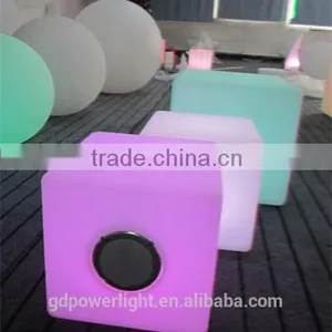 Fashion Rechargeable LED Cube With Bluetooth Speaker thumbnail-5