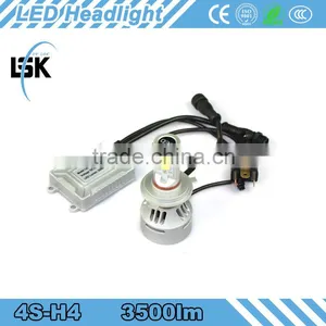 Hi/lo Beam 4S LED HEADLIGHT 38w 12V 24V Led H4 Headlamps 7000LM for ALL CARS thumbnail-3
