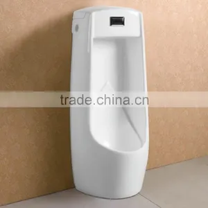 Modern Style Floor Standing White Glazed Ceramic Sensor Urinal thumbnail-2