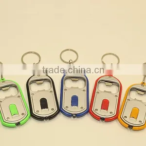 Mutil Color Keychain Bottle Opener With Led Light Key Chain thumbnail-3