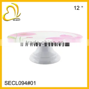 12"white Melamine Cake Stand thumbnail-1