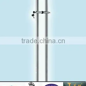 Round Tube Glass Door Handle Lock thumbnail-1