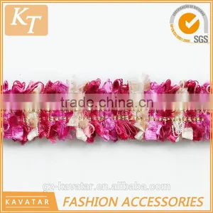 Decorative Pink Lace Trim With 2cm Width thumbnail-2