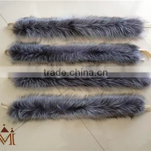 2016 NEW FLUFFY SILIVER FOX FUR STRIPS FOR COLLAR/HOOD GARMENT thumbnail-5
