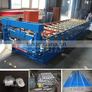 Passed CE Corrugated Roll Forming Machine, Tile Roll Forming Machine, Metal Tile Roll Forming Machine thumbnail-1