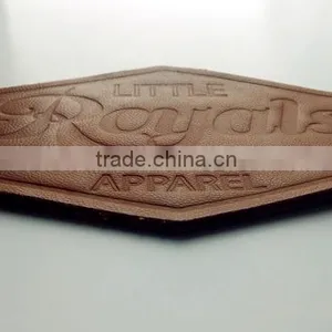 Custom Special Shape PU Heat Press Leather Patch for Jeans in China thumbnail-1