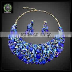 Rending Hot Products Crystal Jewellery Blue Women Accessories KHK719 thumbnail-1