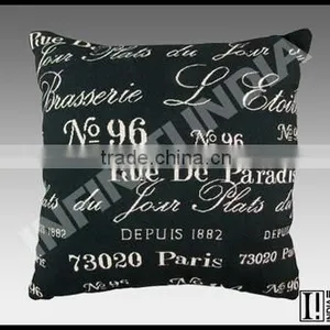 VINTAGE PRINTED CANVS CUSHION, VINTAGE CUSHION thumbnail-1