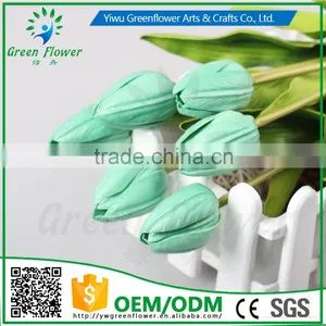 2016 Wholesale 20" Latex PU Artificial Flowers Real Touch Bouquet For Wedding Bridal Decor Display Flower thumbnail-2