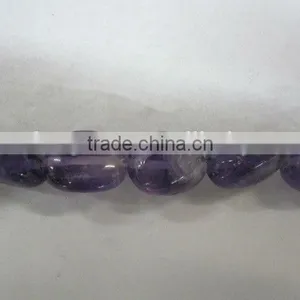 100% Natura Amthyst Pumpkin Shape Beads Loose Gemstone Real Amthyst Round Beads thumbnail-2