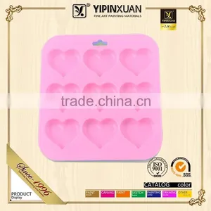 Colorful Heart Shape Plastic Painting Artist Palette thumbnail-1