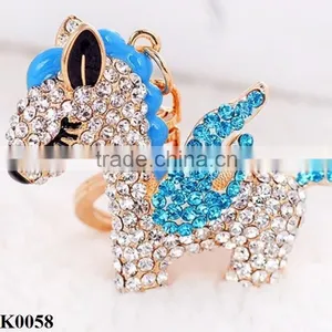 High-grade Keychain High Qulity Diamond, Rhinestone Horse Keychain Gifts K0058 thumbnail-3