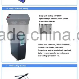 Good Quality and High Efficiency 8KW 96V Solar Power System Kit With A Grade Solar Cells For Home Use thumbnail-2