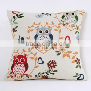PLUS 2016 New Design 18x18 Inch Cotton Linen Pillowcase Cover Home Decorative Sofa Cushion Cover thumbnail-2