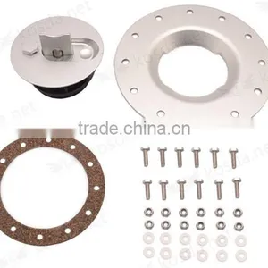 Polished Finish Fuel Cell Cap Assembly Gasket , 12-Bolt Flush Mount Fuel Cell Cap Assembly thumbnail-2