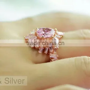 Wholesale Price Low Quantity Fashion Jewelry Silver Diamond Rings thumbnail-1