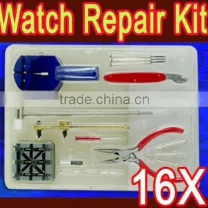 16 PCS Metal WATCH REPAIR TOOL SET thumbnail-1