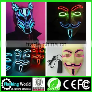 Hot Selling Custom Fashionable Ladies Round Neck Black Cotton Hot Selling Ghost Rider Party Mask thumbnail-1