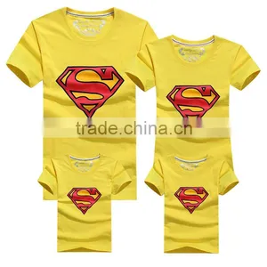 Pure Cotton Short Sleeve Parent-child Outfit Lovers T-shirts thumbnail-3