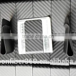 High Polish Finished Carbon Fiber Money Clip, Carbon Fiber Wallet Clip thumbnail-6