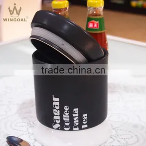 3 Size Porcelain Canister Wood Lid thumbnail-6
