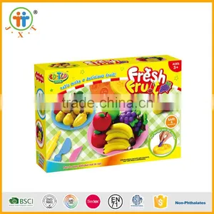 Good Price Mini Fresh Fruit Modeling Clay Plasticine Playdough Toy for Kids thumbnail-1