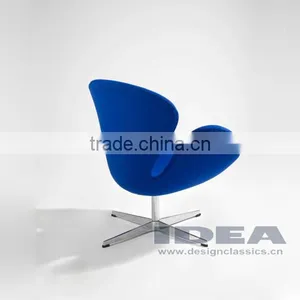 Replica Arne Jocabsen Swan Chair - Blue Fabric thumbnail-3