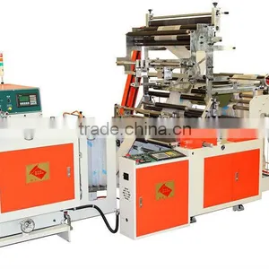 Servo Motor Driven Full Automatic Perforating Bag On Roll Making Machine With Automatic Rewinding Module thumbnail-1