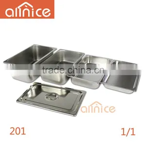 Stainless Steel #201 Food Gn Pan With 0.5/0.7/1.0mm Thickness Stainless Steel Anti-Jam Steam Table Pan,Full Size thumbnail-2