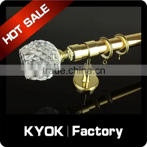 KYOK Curtain Rod With Dimond Curtain Finial in Africa ,wrought Iron Curtain Rod Finials ,curtain Finials thumbnail-3