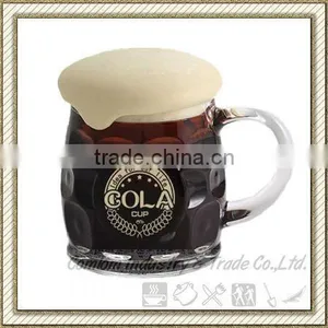 16oz / 400ml Colored Plastic Beer Mug With Bubble Lid thumbnail-1