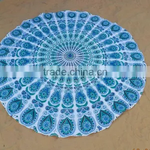 Mandala Round Tapestry thumbnail-1